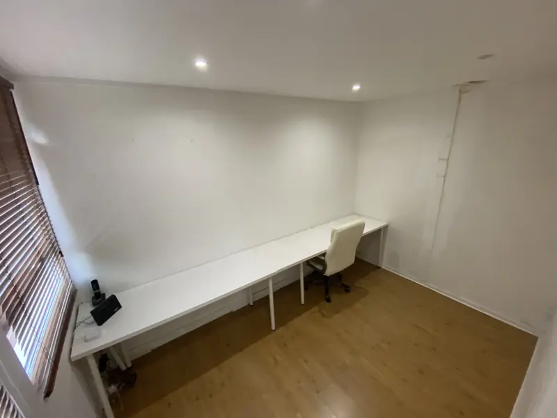 Desks along the wall