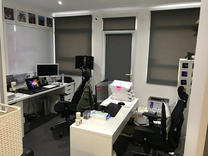 Working office with desks